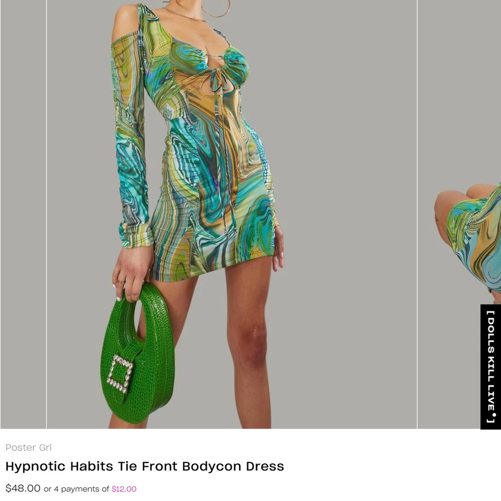 Postergirl Dress Hypnotic Habits